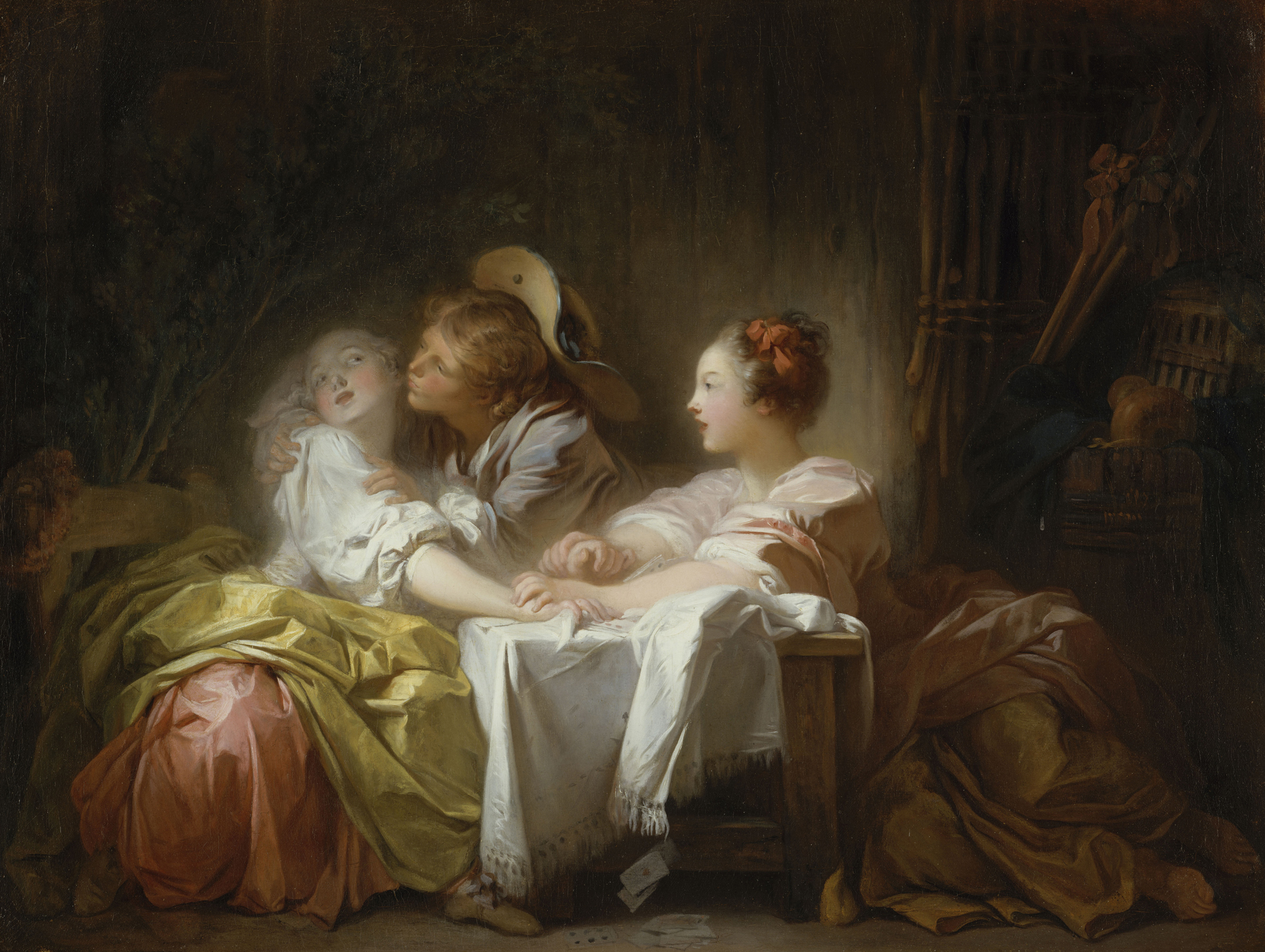 © L’Enjeu perdu ou Le Baiser gagné, vers 1759-1760, New York, The Metropolitan Museum