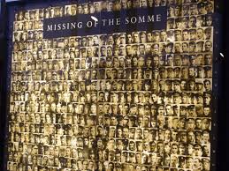 Les souvenirs des Hommes à Thiepval