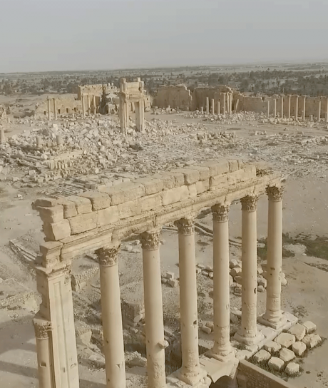 Le temple de Bêl aujourd’hui, Palmyre, Syrie © iCOnEM/DGaM