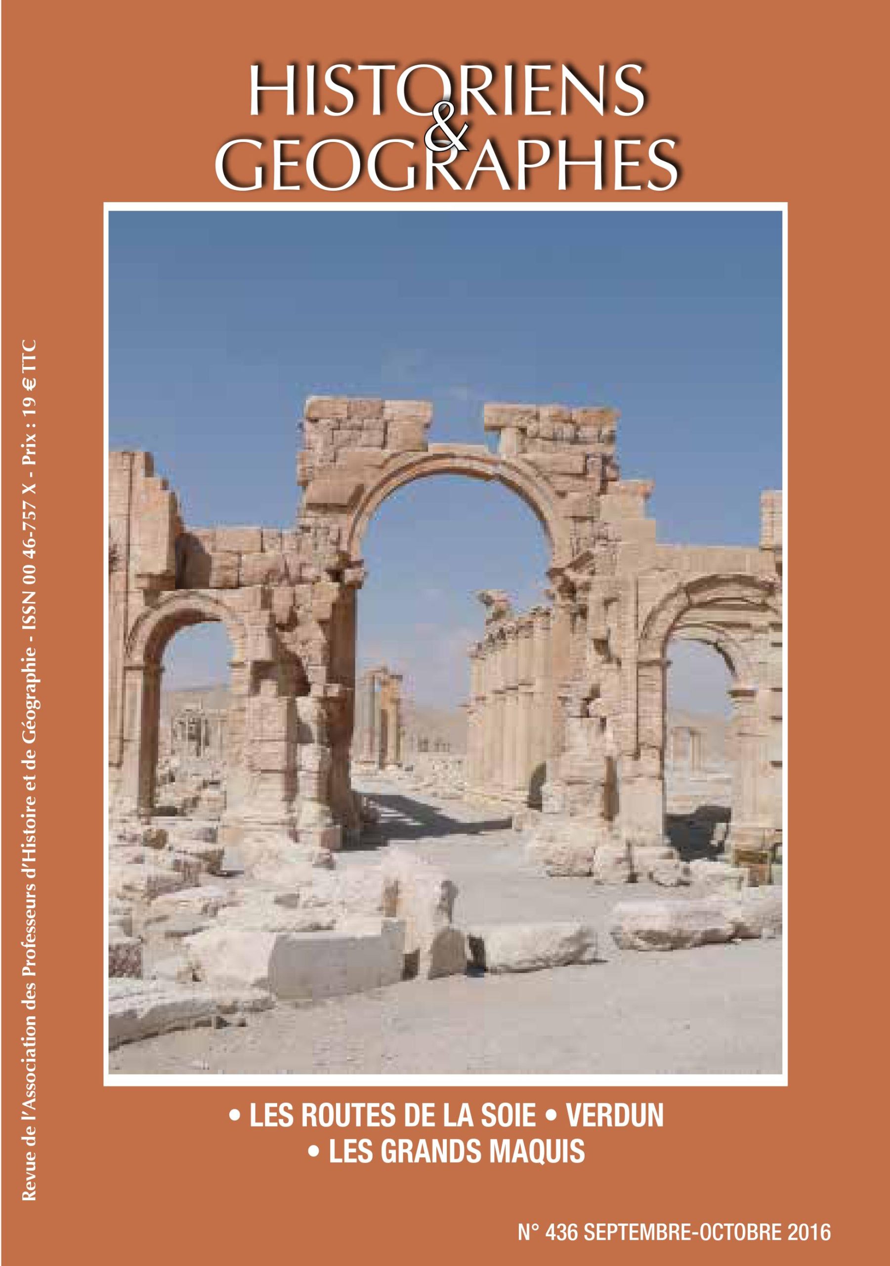 Photo de couverture : Palmyre, grande colonnade, IIe siècle - 4 mars 2008 © Paul STOUDER.