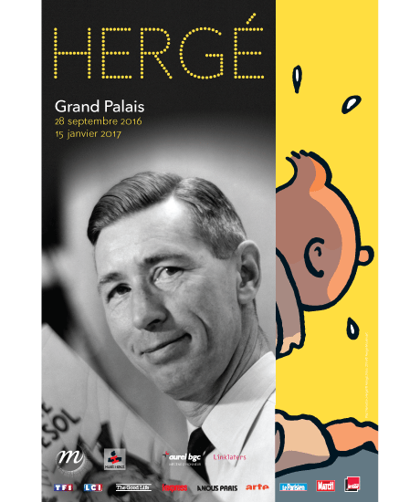 Affiche Rmn-Grand Palais / Photo Paul Nemerlin, Hergé © Adagp, Paris, 2016 © Hergé-Moulinsart