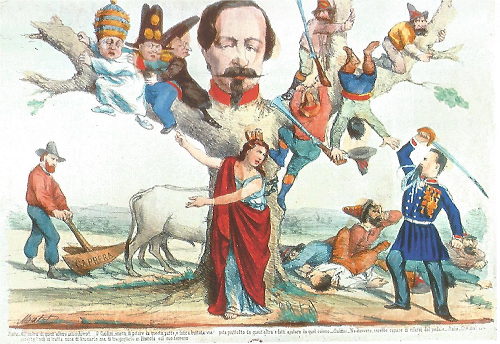 Caricature d’Adolfo Mattarelli, parue dans le journal 