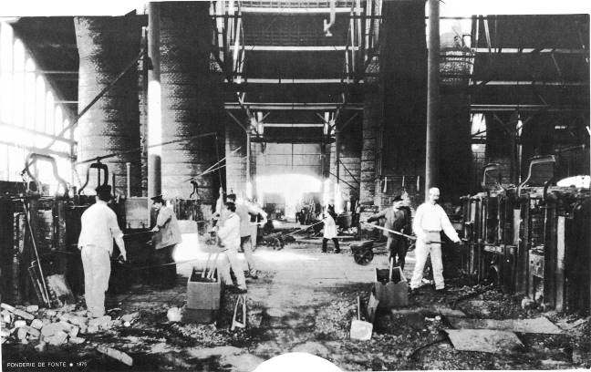 Fonderie de fonte. Le Creusot – 1875
