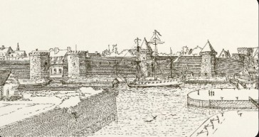 En 1644, les Espagnols alors maitres de Dunkerque édifièrent, pour protéger le port ; le fort Léon une forteresse sur la gauche du chenal. Il s’agissait autant de protéger le port que de surveiller les habitants de la ville parfois prompts à se rebeller. Les Anglais qui leur succédèrent, transformèrent cet élément de protection en une puissante citadelle. Louis XIV quand il acheta Dunkerque aux britanniques en 1662, demanda à Vauban de fortifier la ville et d’améliorer la défense de la Citadelle.