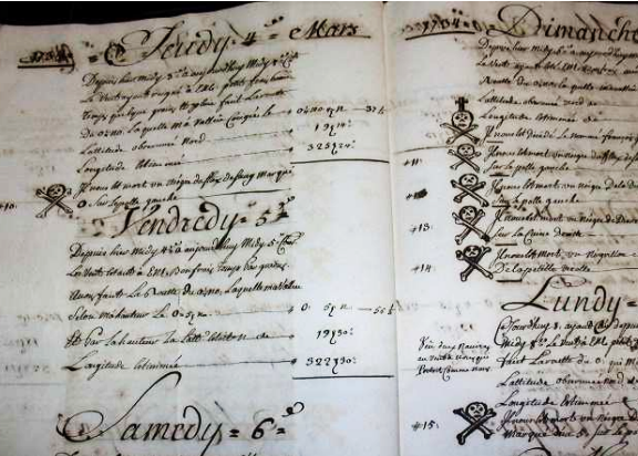 C’est quand il y a mort humaine que les dessins en marge sont plus fréquents — captant parfois un peu de l’émotion qui a étreint l’équipage.