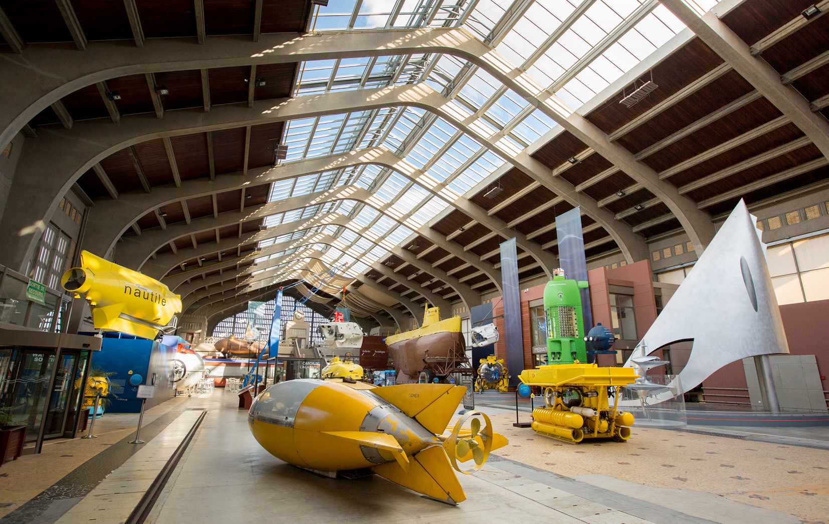 La Grande Galerie des Engins et des Hommes ©B. Almodovar Cité de la mer. DR.