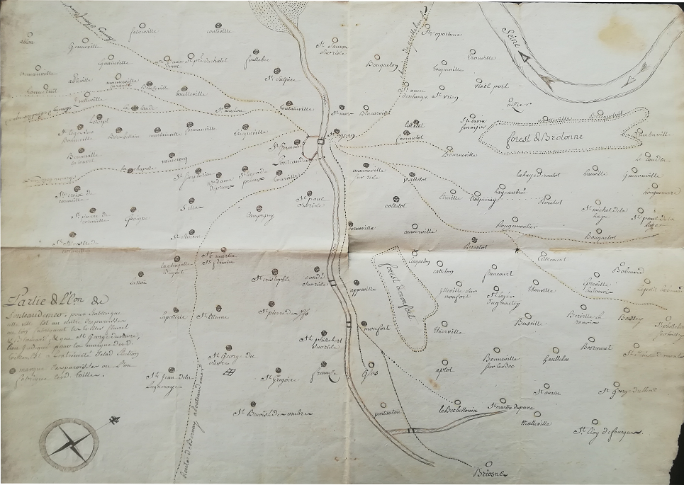 Figure 5 : La fabrication de toiles dans les environs de Pont-Audemer à la fin du 18e siècle