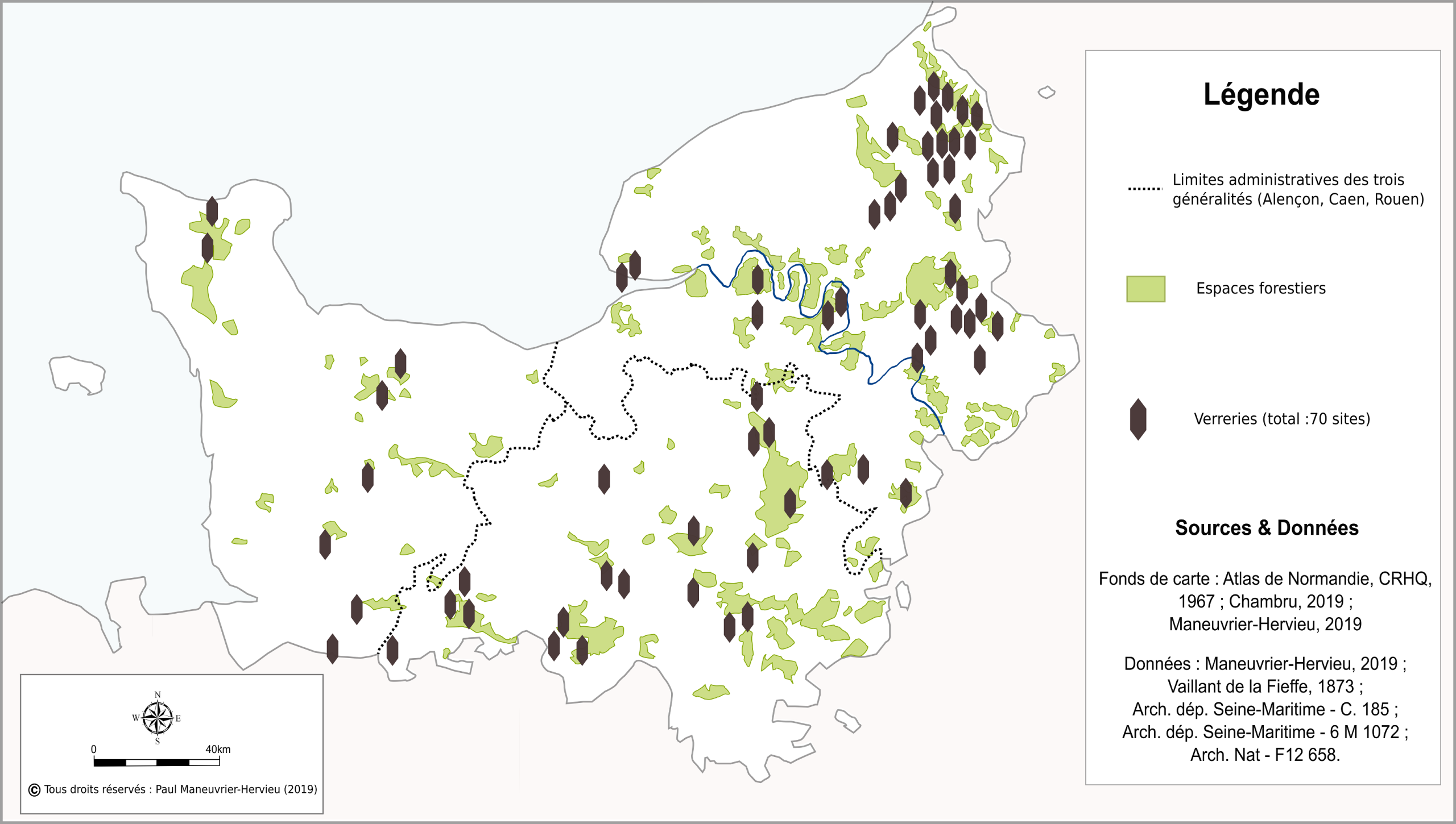 Figure 6 : L’industrie du verre en Normandie au 18e siècle