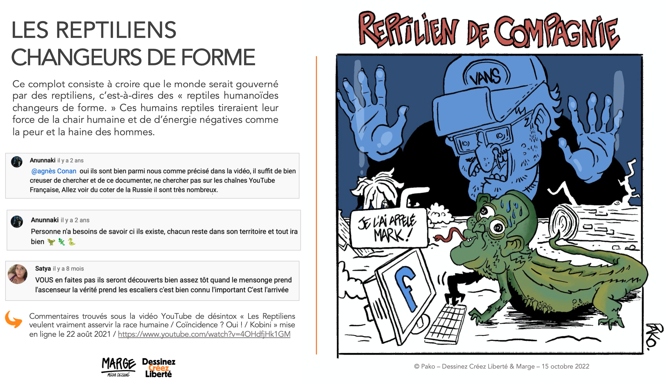 Les reptiliens, changeurs de forme