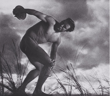 Figure 2– Fondu de la sculpture de Myron (Ve siècle av. J.-C.) avec un athlète moderne