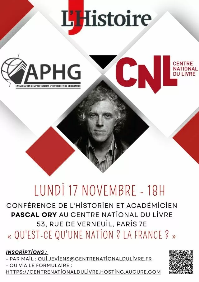 Affiche Conférence Pascal Ory